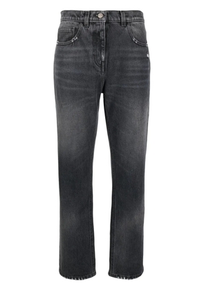 Palm Angels distressed straight-leg jeans - Grey