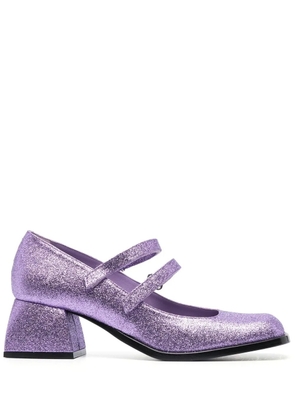 Nodaleto Bacara 55mm glitter mary-jane shoes - Purple