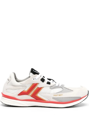 Lanvin lace-up suede sneakers - White