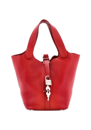 Hermès Pre-Owned Picotin Lock Bag Clemence PM bucket bag - Red