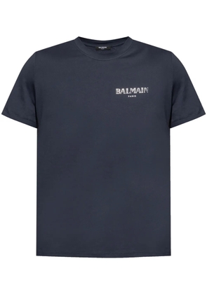 Balmain logo-print T-shirt - Blue