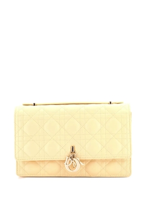 Christian Dior Pre-Owned My Dior Top Handle Flap Bag Cannage Quilt Lambskin Small crossbody bag - Neutrals