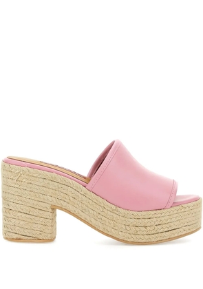 MOSCHINO JEANS espadrille platform sandals - Pink