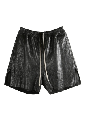Rick Owens drawstring side-slit shorts - Black
