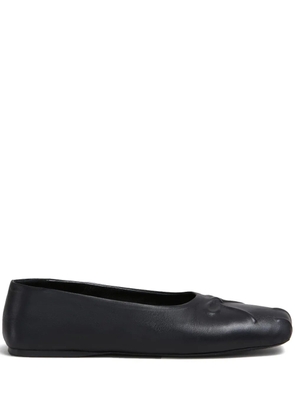 Marni leather ballerina shoes - Black