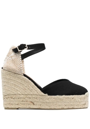 Castañer 100mm buckle-fastening platform espadrilles - Black