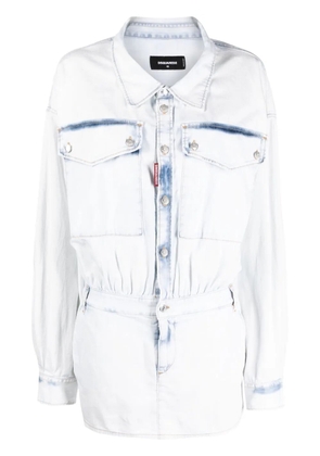 DSQUARED2 light wash denim minidress - Blue