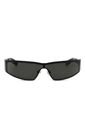 Alexander McQueen Eyewear futuristic wraparound sunglasses - Black