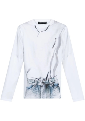 Y/Project graphic-print T-shirt - White