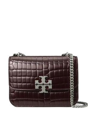 Tory Burch small Eleanor croc-embossed shoulder bag - Brown