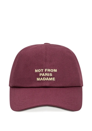 Drôle De Monsieur slogan-print baseball cap - Red