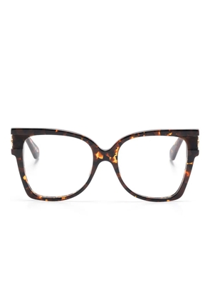 Off-White Eyewear logo-plaque glasses - Brown