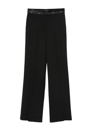MSGM satin-trimmed pants - Black
