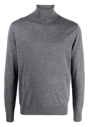 Ballantyne roll-neck fine-knit jumper - Grey