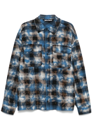 Palm Angels check-pattern shirt - Blue