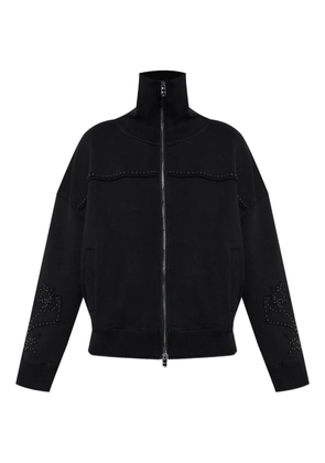 Zadig&Voltaire Milly studded zip-up sweatshirt - Black