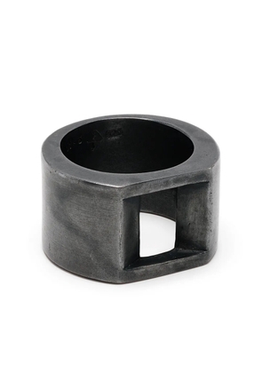 Parts of Four Crescent Plane Gateway ring - Black