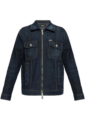 DSQUARED2 logo-patch denim jacket - Blue