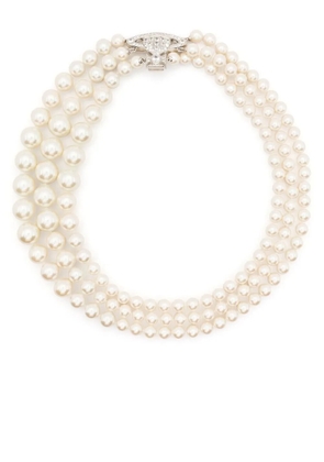 Vivienne Westwood Orb-detail pearl necklace - Neutrals