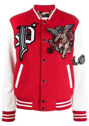 Philipp Plein Love Angel bomber jacket - Red