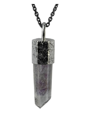 Parts of Four sterling silver Talisman Amethyst necklace