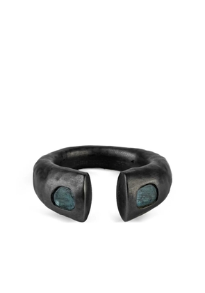 Parts of Four sterling-silver Little Druid diamond ring - Black