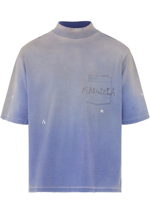 Maison Margiela logo-print T-shirt - Blue