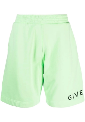 Givenchy logo-print track shorts - Green