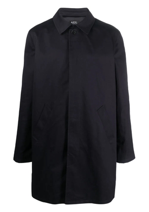 A.P.C. Ville cotton raincoat - Blue