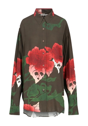 OUR LEGACY Dapper floral print shirt - Brown