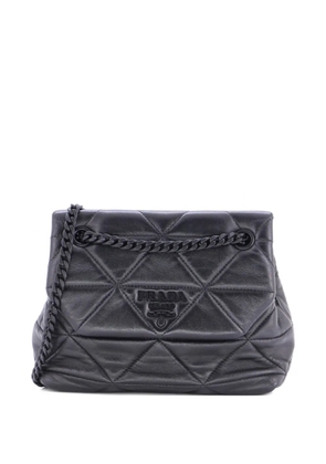 Prada Pre-Owned Spectrum Flap Bag Quilted Nappa Leather Small shoulder bag - Black