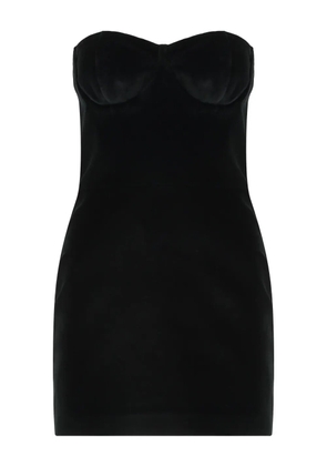 Les Filles d'Eva heart-shaped wired-neck mini dress - Black