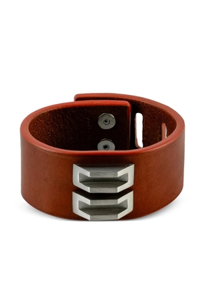 Parts of Four Restraint Charm inverted pyramid studs bracelet - Brown