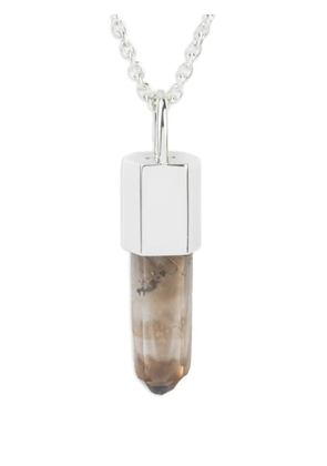 Parts of Four sterling silver Talisman Smoky Quartz necklace