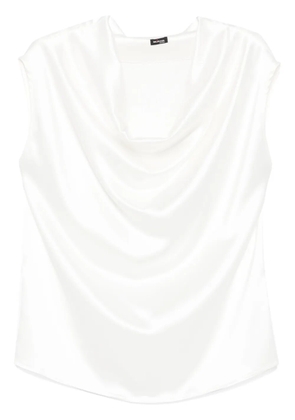 Kiton draped-detail blouse - White