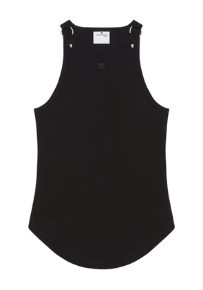 Courrèges sleeveless top - Black