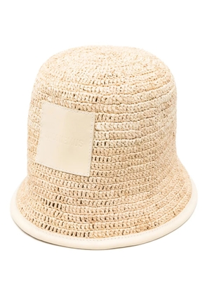 Jacquemus Le Bob Soli bucket hat - Neutrals