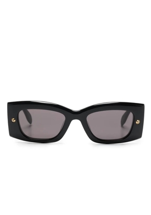 Alexander McQueen Eyewear Bold logo-print sunglasses - Black