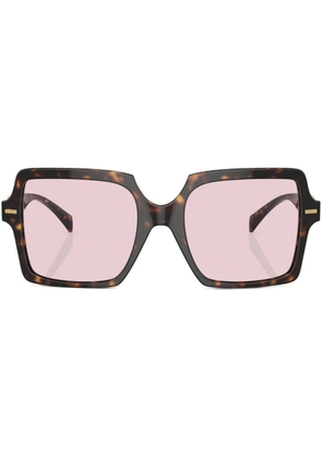 Versace Eyewear oversize-frame sunglasses - Green