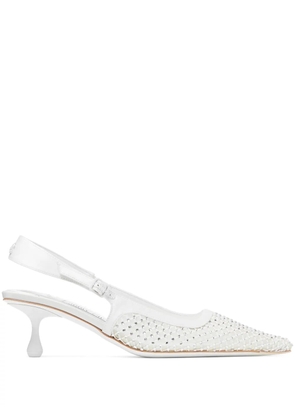 Jimmy Choo 50mm Amel pumps - White