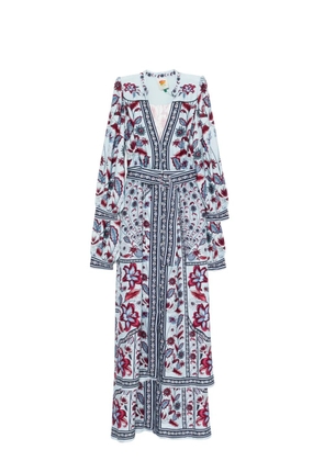 FARM Rio Marcelle floral belted midi dress - Blue