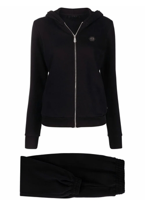Philipp Plein sequin embellished skull tracksuit set - Black