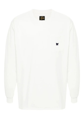 Needles logo-embroidered T-shirt - White