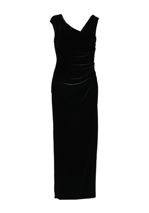 SIR. Ettore draped velvet dress - Black