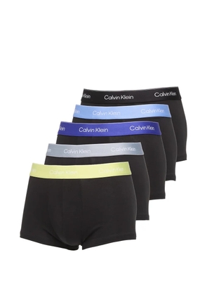 Calvin Klein logo-waistband briefs (set of five) - Black