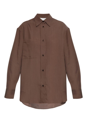 Studio Nicholson Leto striped shirt - Brown