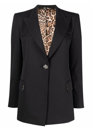 Philipp Plein Cady crystal skull blazer - Black