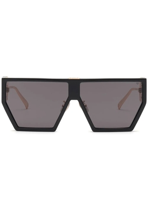 Philipp Plein Eyewear Shield Space Rock Plein hexagon sunglasses - Black