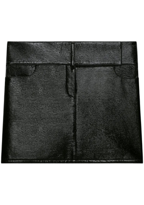 Courrèges belted mini skirt - Black