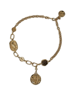 Chloé coin-pendant chain necklace - Gold